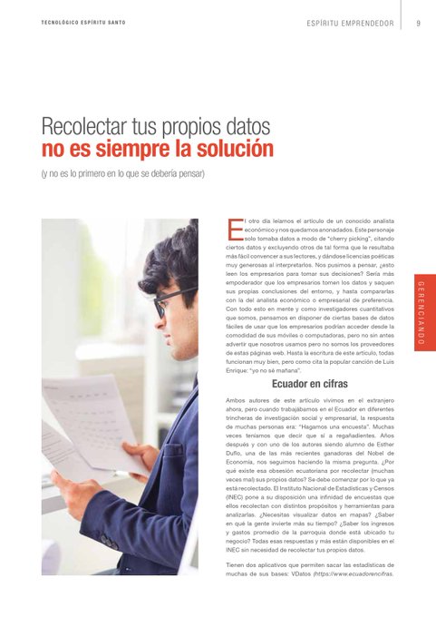 Recolectar tus propios datos no siempre es la solución