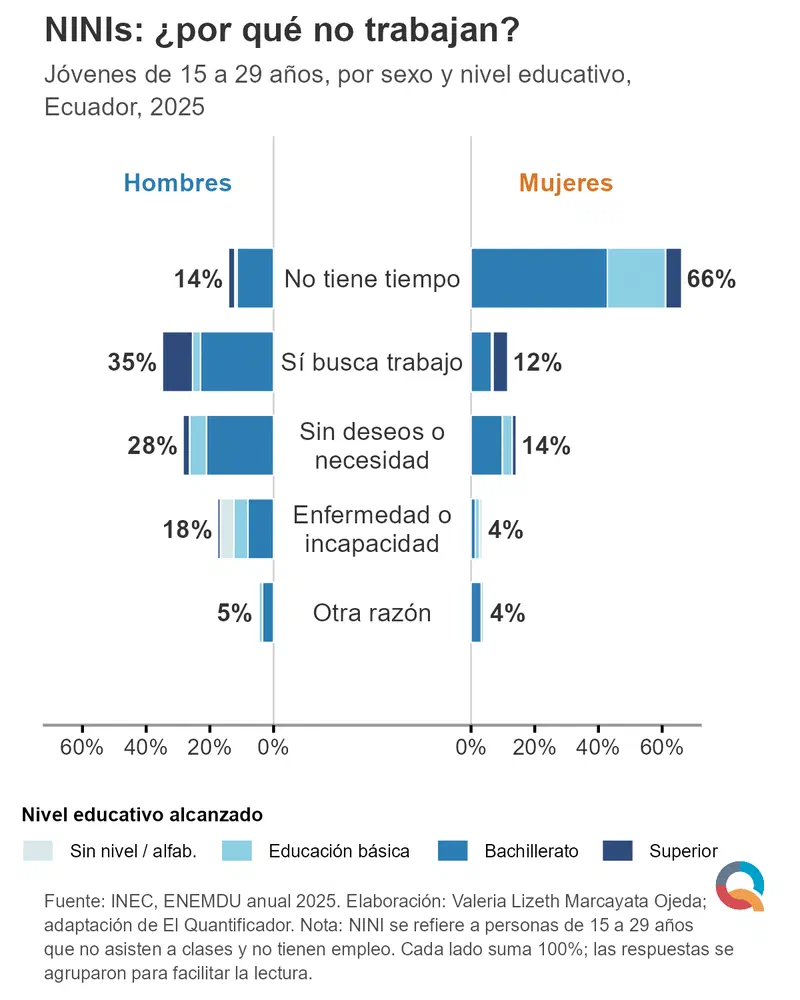 Gráfico: NINIs: ¿por qué no trabajan?